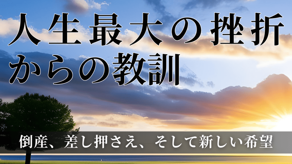 失敗からの学び: 新しい道へのステップバイステップ
